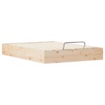 vidaXL Posteľový rám s úložným priestorom Prírodná 150 x 200 cm – Obrázok 4