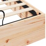 vidaXL Posteľový rám s úložným priestorom Prírodná 150 x 200 cm – Obrázok 8