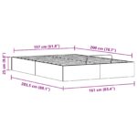 vidaXL Posteľový rám s úložným priestorom Biely 160 x 200 cm – Obrázok 11