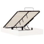 vidaXL Posteľový rám s úložným priestorom Biely 160 x 200 cm – Obrázok 4
