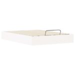 vidaXL Posteľový rám s úložným priestorom Biely 160 x 200 cm – Obrázok 5