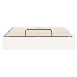 vidaXL Posteľový rám s úložným priestorom Biely 160 x 200 cm – Obrázok 6