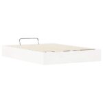 vidaXL Posteľový rám s úložným priestorom Biely 160 x 200 cm – Obrázok 8