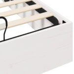 vidaXL Posteľový rám s úložným priestorom Biely 160 x 200 cm – Obrázok 9