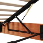 vidaXL Posteľový rám s úložným priestorom Vosková Hnedá 160 x 200 cm – Obrázok 10
