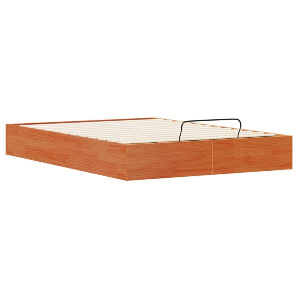 vidaXL Posteľový rám s úložným priestorom Vosková Hnedá 160 x 200 cm – Obrázok 5