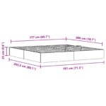 vidaXL Posteľový rám s úložným priestorom Biely 180 x 200 cm – Obrázok 10