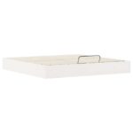 vidaXL Posteľový rám s úložným priestorom Biely 180 x 200 cm – Obrázok 4