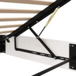 vidaXL Posteľový rám s úložným priestorom Biely 180 x 200 cm – Obrázok 9