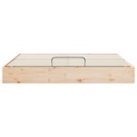 vidaXL Posteľový rám s úložným priestorom Prírodná 200 x 200 cm – Obrázok 5