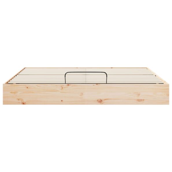 vidaXL Posteľový rám s úložným priestorom Prírodná 200 x 200 cm – Obrázok 5