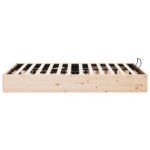 vidaXL Posteľový rám s úložným priestorom Prírodná 200 x 200 cm – Obrázok 6