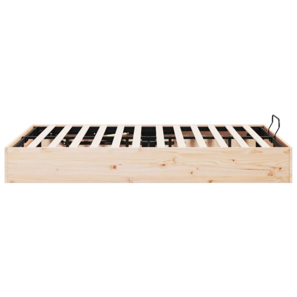vidaXL Posteľový rám s úložným priestorom Prírodná 200 x 200 cm – Obrázok 6