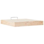 vidaXL Posteľový rám s úložným priestorom Prírodná 200 x 200 cm – Obrázok 7