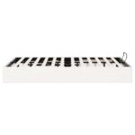 vidaXL Posteľový rám s úložným priestorom Biely 200 x 200 cm – Obrázok 6