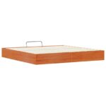 vidaXL Posteľový rám s úložným priestorom Vosková Hnedá 200 x 200 cm – Obrázok 9