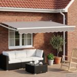 vidaXL Sklopná markíza Svetlosivá 2,5 x 2 m 100% polyester a hliník