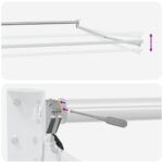 vidaXL Elektrická Retrakovateľná Markíza Modrá a biela 2,5 x 2 m – Obrázok 9