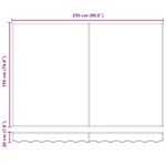 vidaXL Sklopná markíza Hnedá 2,5 x 2 m 100% polyester a hliník – Obrázok 11