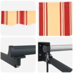 vidaXL Sklopná markíza Žltá, oranžová a biela 3,5 x 2 m – Obrázok 7