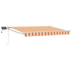 vidaXL Ručná vysúvacia markíza s LED Viacfarebný 2,5 x 2 m – Obrázok 2