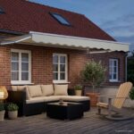 vidaXL Ručná vysúvacia markíza s LED Krémová a biela 3 x 2,5 m – Obrázok 3