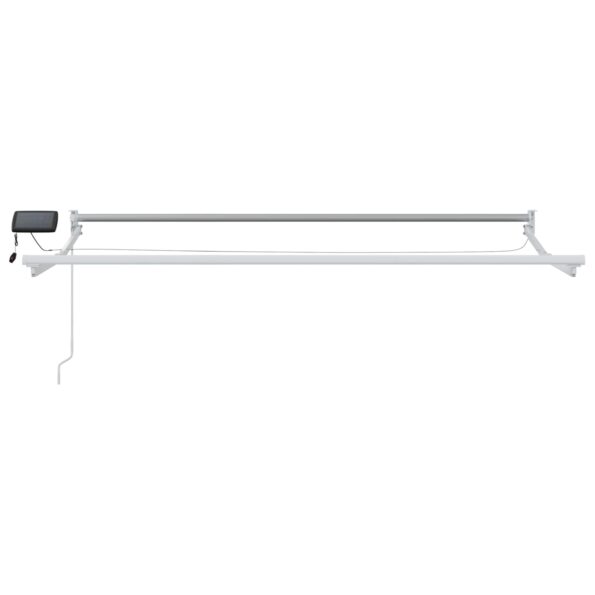 vidaXL Ručná vysúvacia markíza s LED Biely 3,5 x 2,5 m – Obrázok 7