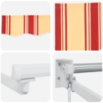 vidaXL Ručná vysúvacia markíza s LED Viacfarebný 4,5 × 3 m – Obrázok 9