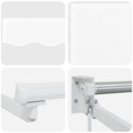 vidaXL Ručná vysúvacia markíza s LED Biely 4,5 × 3 m – Obrázok 9