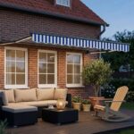 vidaXL Ručná vysúvacia markíza s LED 3,5 x 2 m Polyester s PU povrchom – Obrázok 3