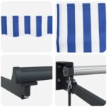 vidaXL Ručná vysúvacia markíza s LED 3,5 x 2 m Polyester s PU povrchom – Obrázok 9