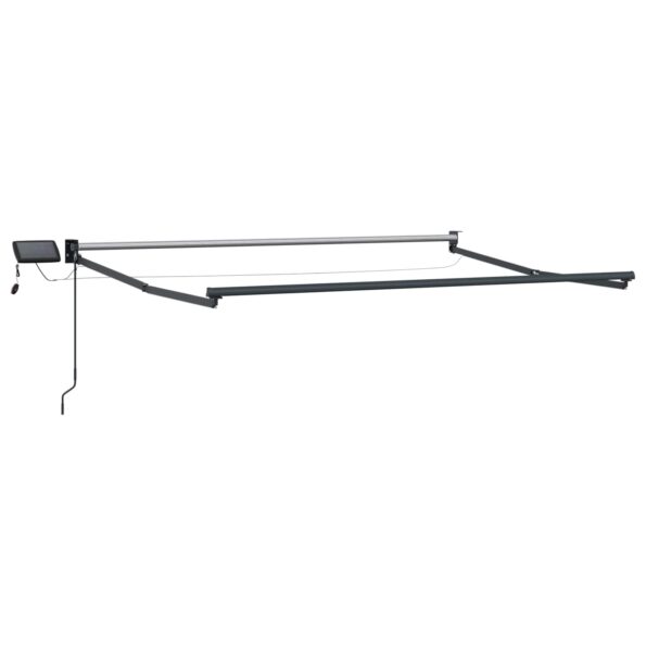 vidaXL Ručná vysúvacia markíza s LED 3,5 x 2 m 100% polyester a hliník – Obrázok 4