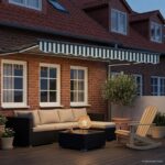 vidaXL Ručná vysúvacia markíza s LED 3,5 x 2 m 100% polyester a hliník – Obrázok 3
