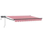 vidaXL Ručná vysúvacia markíza s LED 3 x 2,5 m 100% polyester a hliník – Obrázok 2