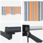 vidaXL Ručná vysúvacia markíza s LED 3,5 x 2,5 m – Obrázok 9