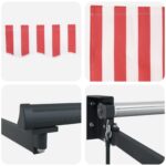 vidaXL Ručná vysúvacia markíza s LED 4 × 3 m 100% polyester a hliník – Obrázok 9