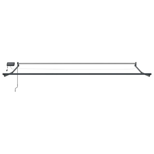 vidaXL Ručná vysúvacia markíza s LED 4 × 3 m 100% polyester a hliník – Obrázok 7