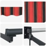 vidaXL Ručná vysúvacia markíza s LED 5 x 3 m 100% polyester a hliník – Obrázok 9