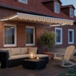 vidaXL Elektrická Retrakovateľná Markíza Žltá a biela 3,5 x 2 m – Obrázok 3