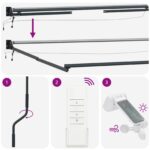 vidaXL Elektrická Retrakovateľná Markíza Biely 4,5 × 3 m – Obrázok 12