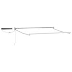 vidaXL Elektrická Retrakovateľná Markíza Zelená a biela 3,5 x 2 m – Obrázok 3