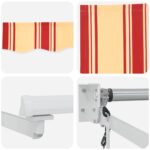 vidaXL Elektrická Retrakovateľná Markíza Viacfarebný 3,5 x 2,5 m – Obrázok 7