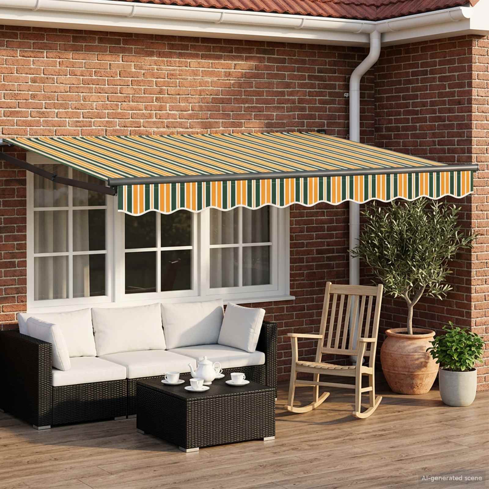 3420061_1.jpg vidaXL Elektrická Retrakovateľná Markíza 3 x 2 m – Obrázok 1