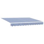 vidaXL Ručný rám markízy s LED Modrá a biela 3,5 x 2 m – Obrázok 5