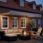 vidaXL Ručný rám markízy s LED Svetlo šedá a biela 3,5 x 2 m – Obrázok 3