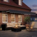 vidaXL Ručný rám markízy s LED Antracitová 3 x 2 m – Obrázok 3