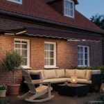 vidaXL Ručný rám markízy s LED Hnedá a antracitová 3,5 x 2 m – Obrázok 3