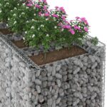 vidaXL Gabiónová vyvýšená posteľ 3 pcs Strieborná – Obrázok 4