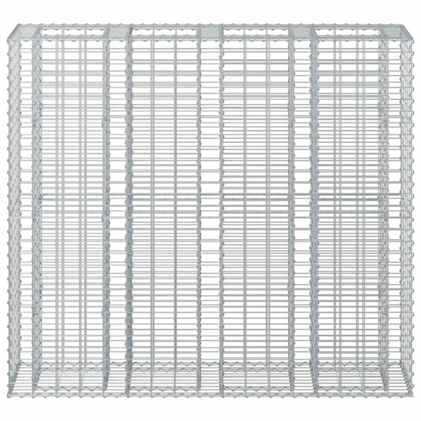 vidaXL Gabiónová vyvýšená posteľ 2 pcs Strieborná 170 x 50 x 150 cm – Obrázok 6