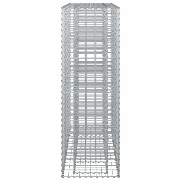 vidaXL Gabiónová vyvýšená posteľ 2 pcs Strieborná 170 x 50 x 150 cm – Obrázok 7